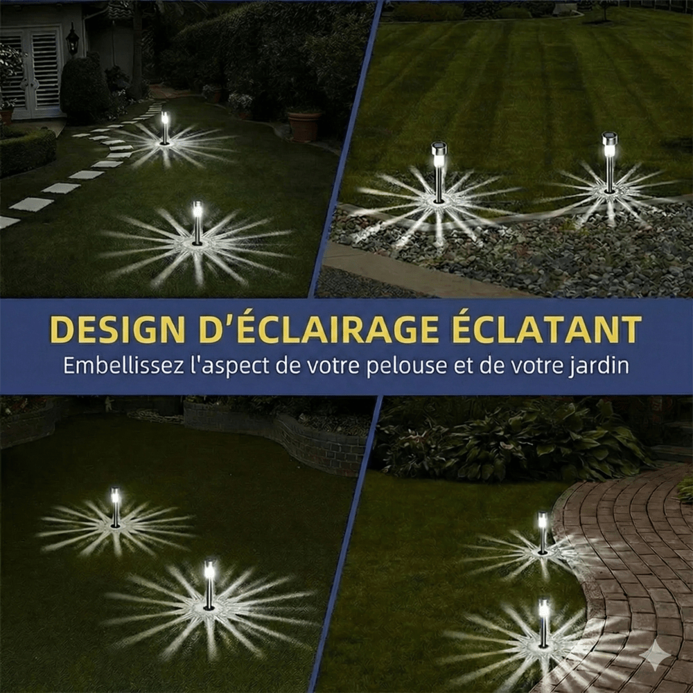 Balise Solaire LED Piquet - A1 - Lumière blanc froid