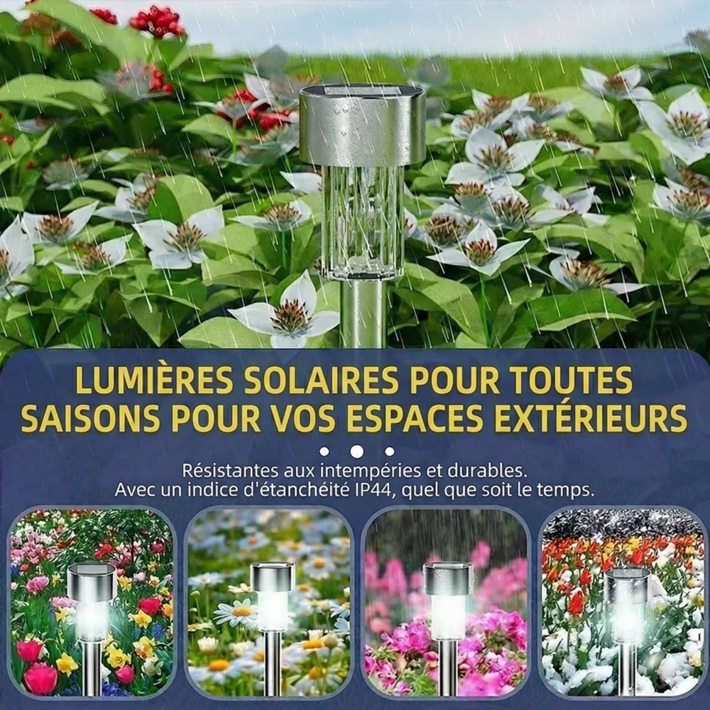 Balise Solaire LED Piquet - A1 - Lumière blanc froid