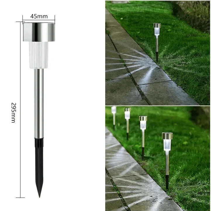 Balise Solaire LED Piquet - B1 - Lumière blanc froid