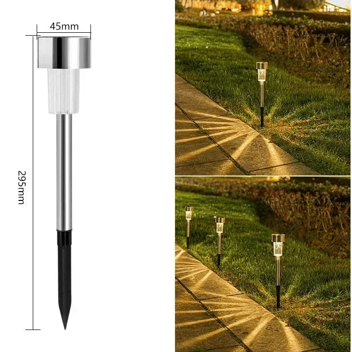 Balise Solaire LED Piquet - B2 - Lumière blanc chaud