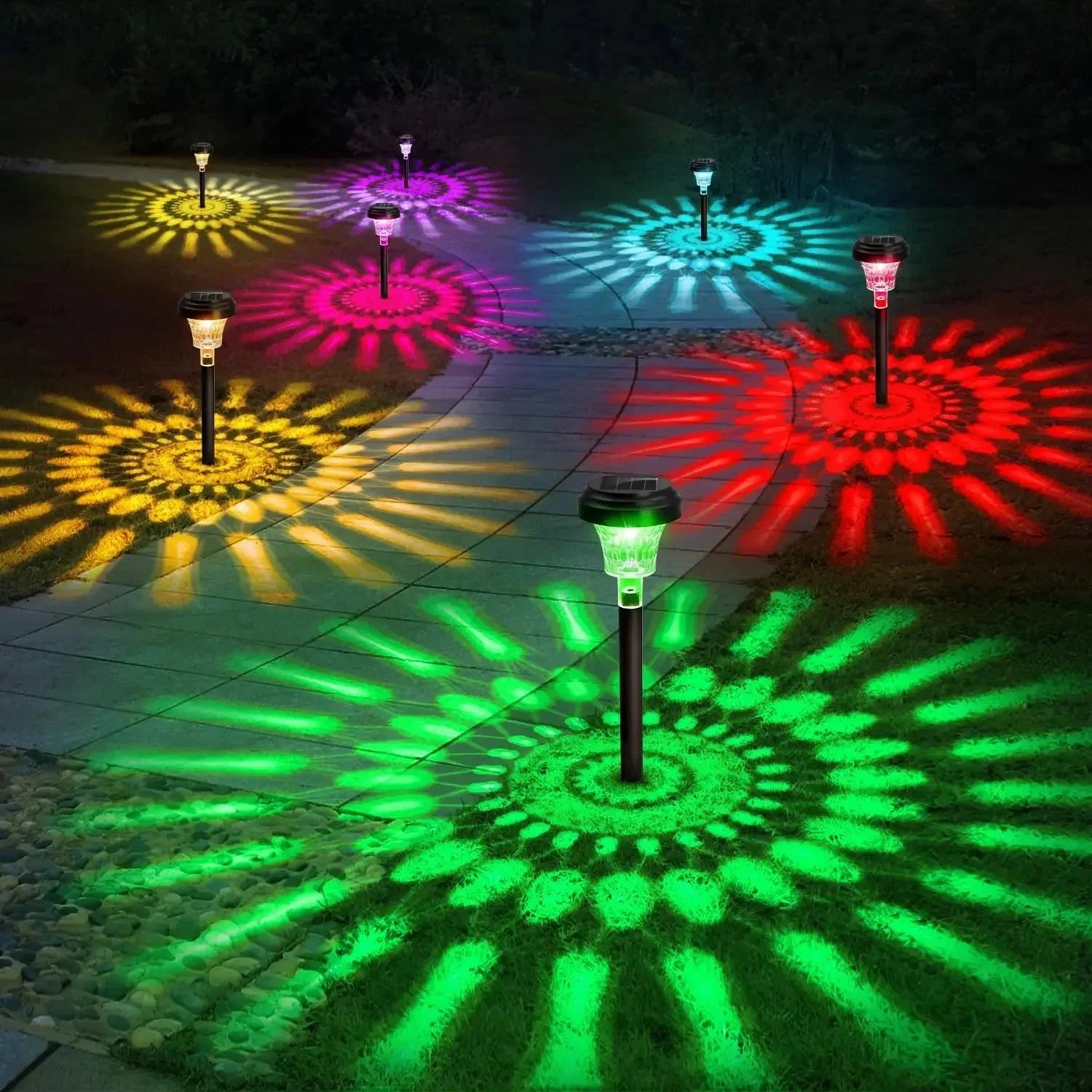 Balises LED Solaires à Motifs IP67 -