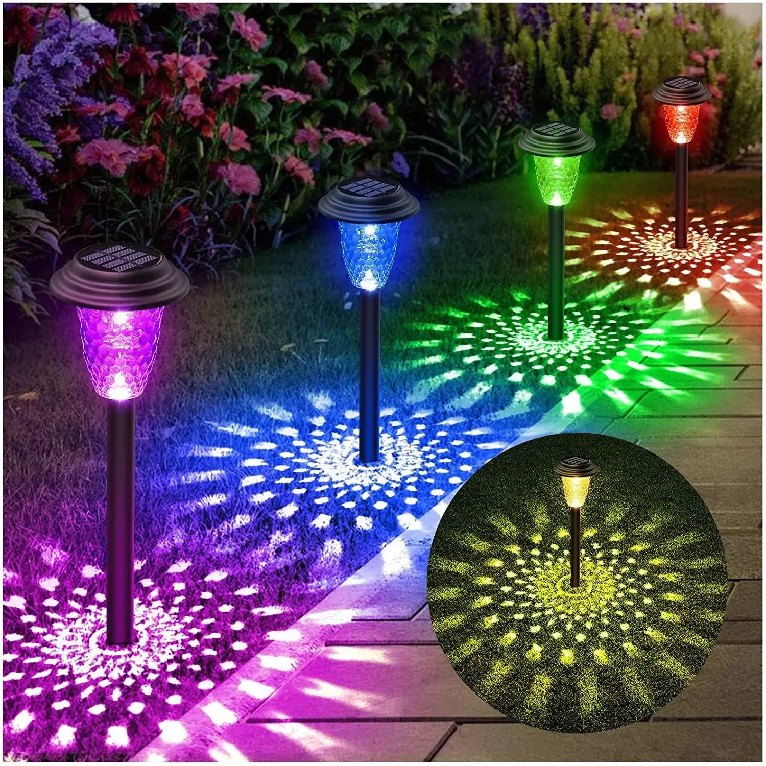 Balises LED Solaires à Motifs IP67 -