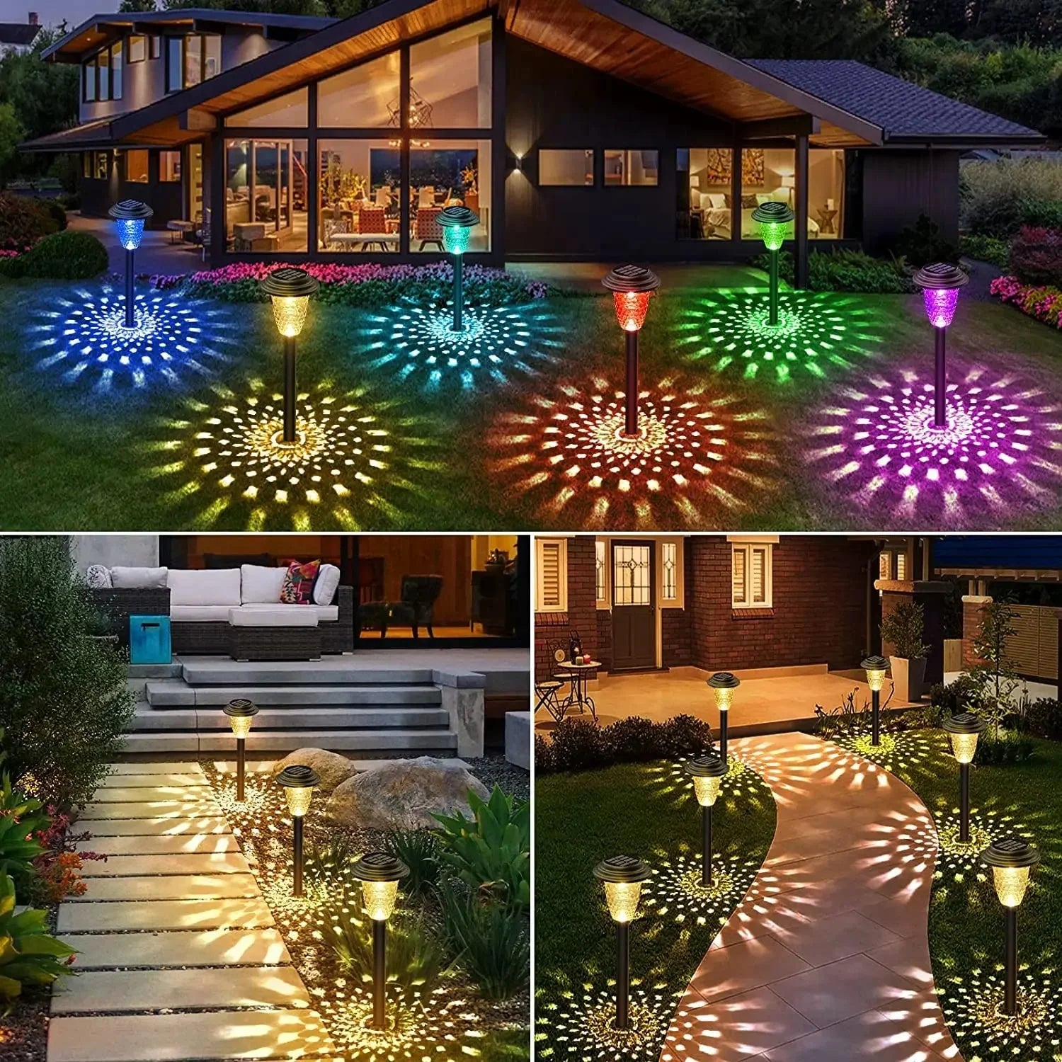 Balises LED Solaires à Motifs IP67 -