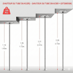 Barre de Pole Dance Sans Fixation Plafond -
