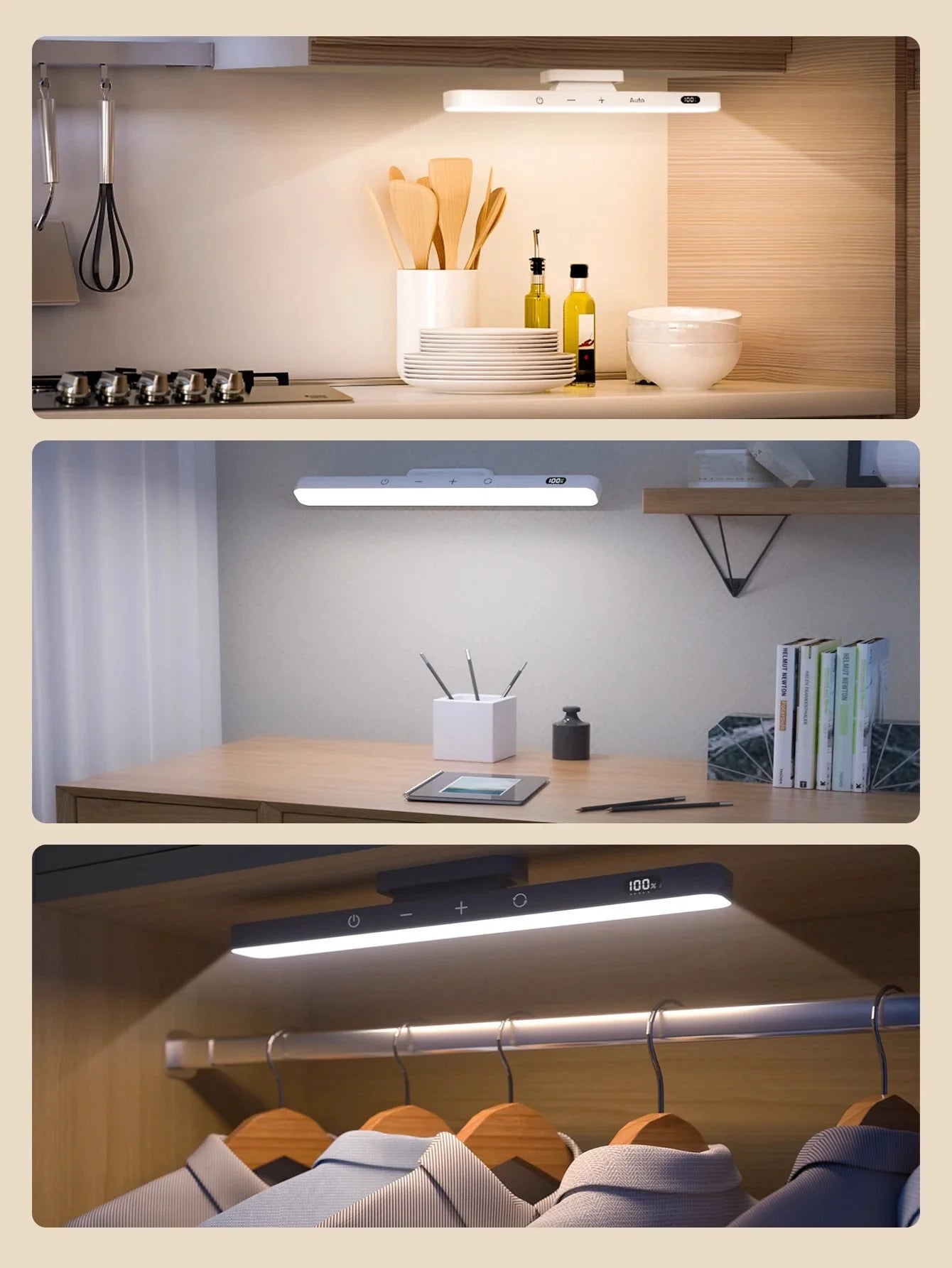 Barre Lumineuse LED Sans Fil - Dorée