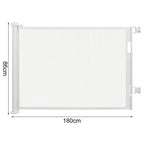 Barriere Retractable - Blanc 180cm