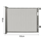 Barriere Retractable - Gris 150cm