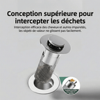 Bonde de Lavabo Clic Clac Universel - Cœur en ABS (Standard)