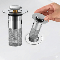Bonde de Lavabo Clic Clac Universel - Cœur en ABS (Standard)