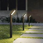 Borne Extérieure LED Solaire Moderne - Court