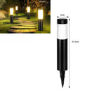 Borne Piquet Solaire Cylindrique Extérieur en Inox - S - Noir - Chaude