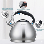 Bouilloire Sifflante en Inox - 3L