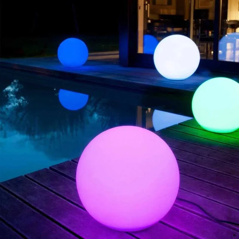 Boule Lumineuse Sphere LED RGB Extérieure Jardin - 12cm