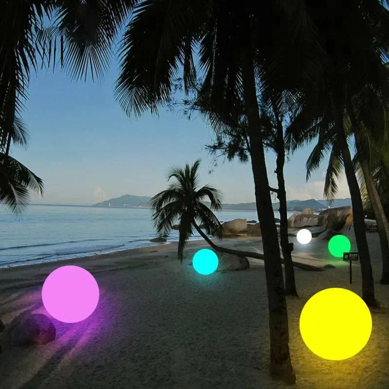Boule Lumineuse Sphere LED RGB Extérieure Jardin - 12cm