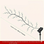 Branche Lumineuse LED Solaire Murale - Blanc chaud