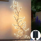 Branche Lumineuse LED Solaire Murale - Blanc chaud