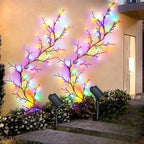 Branche Lumineuse LED Solaire Murale - Blanc chaud