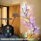 Branche Lumineuse LED Solaire Murale - Blanc chaud