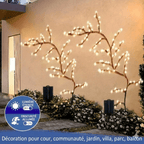 Branche Lumineuse LED Solaire Murale - Blanc chaud
