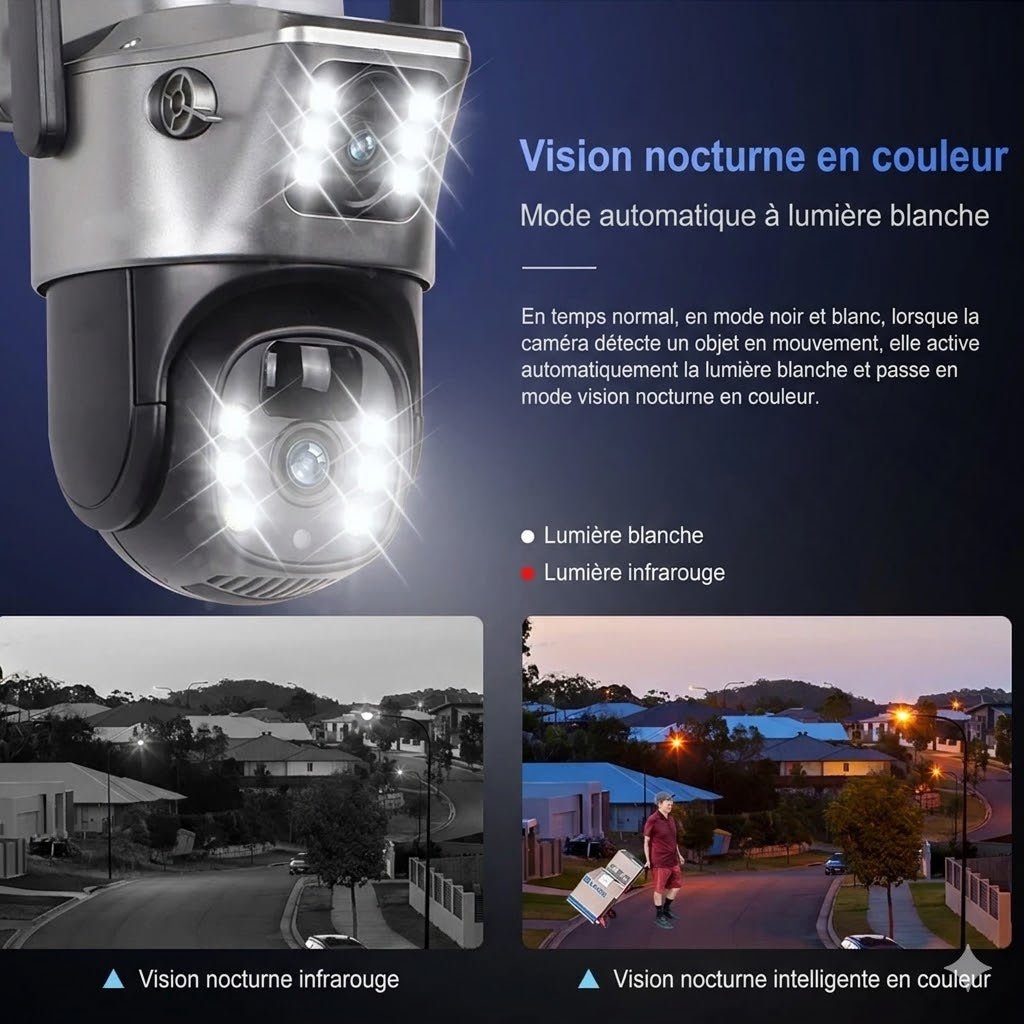 Camera Solaire Wifi ou 4G avec Détecteur de Mouvement - WiFi