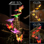 Carillon LED Solaire Lumineux - Libellule