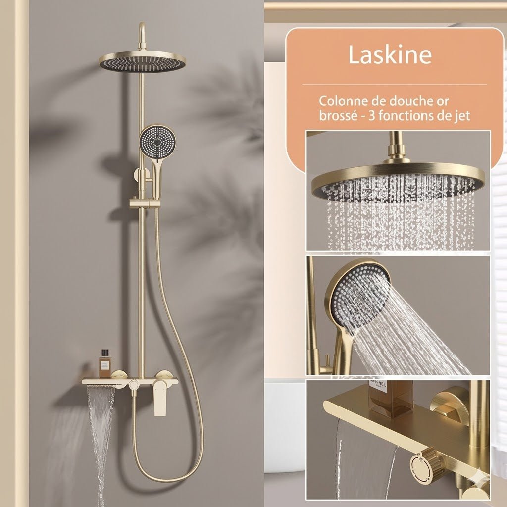 Colonne de Douche Design - Dorée