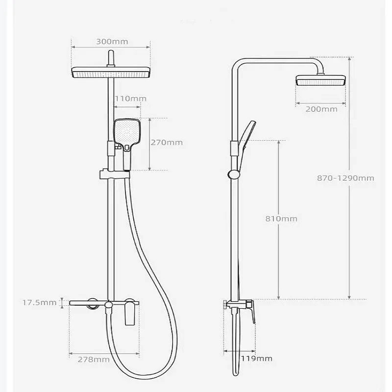 Colonne de Douche Design - Dorée