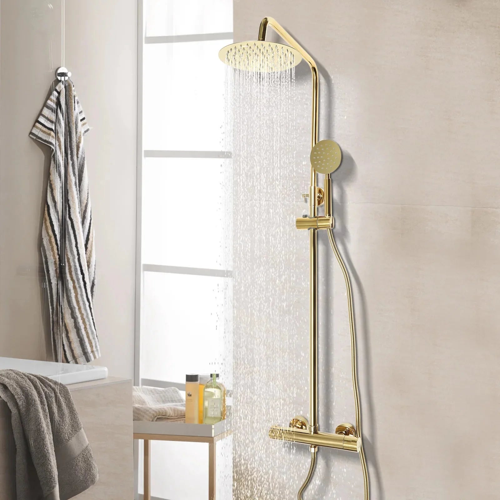 Colonne de Douche Dorée -