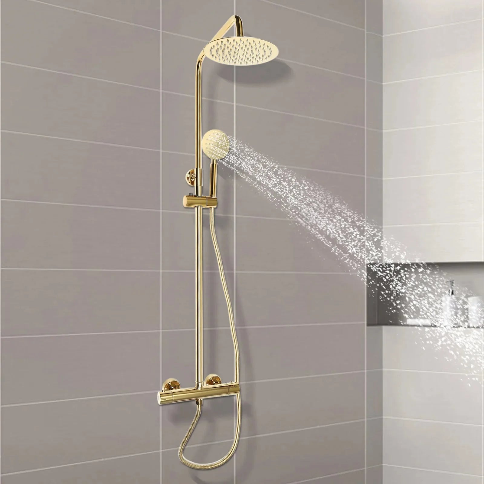 Colonne de Douche Dorée -
