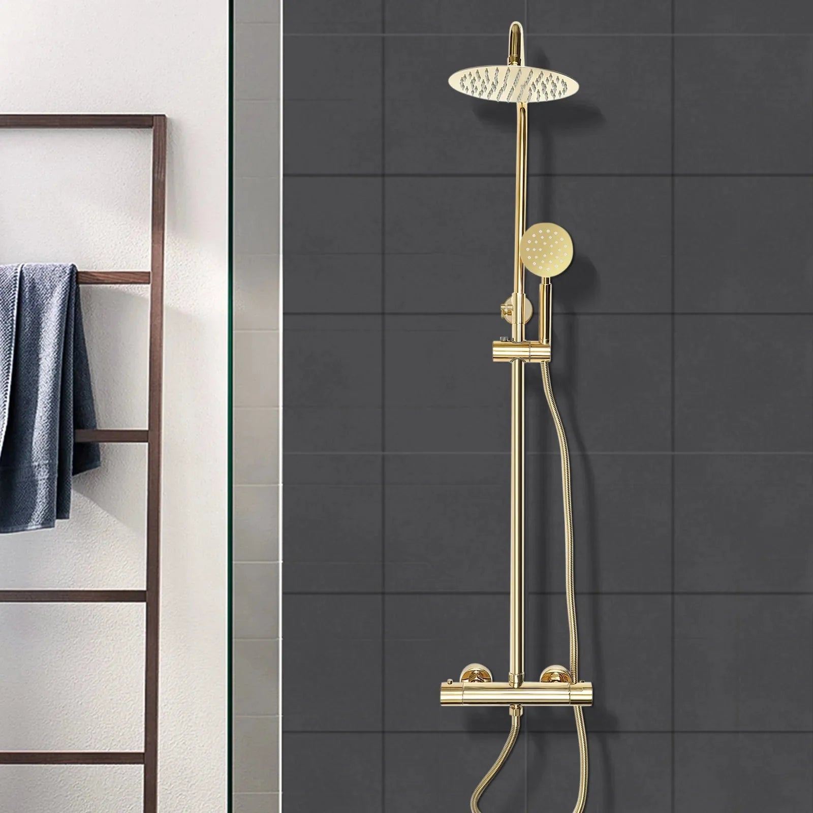 Colonne de Douche Dorée -