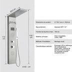 Colonne de Douche Hydromassante - Gris