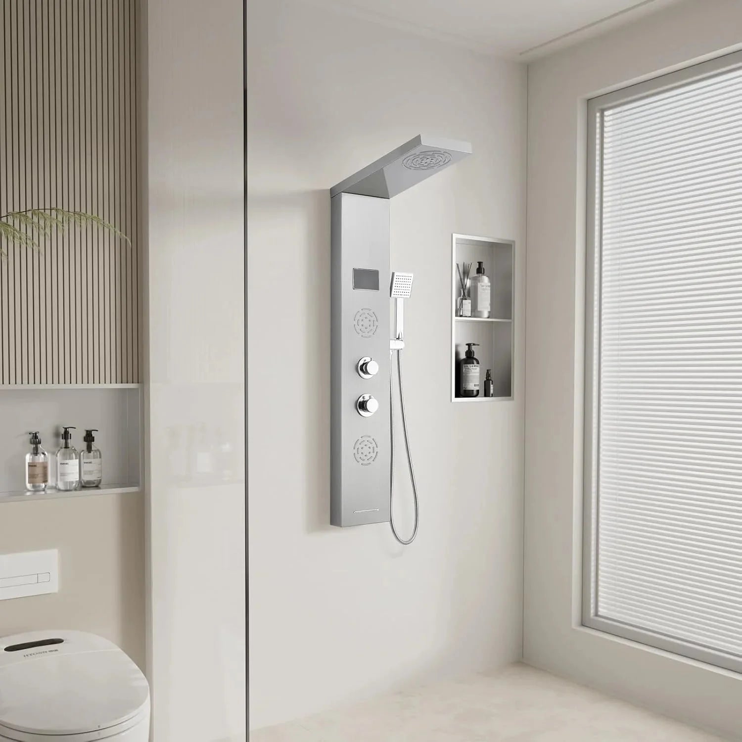 Colonne de Douche Hydromassante - Gris