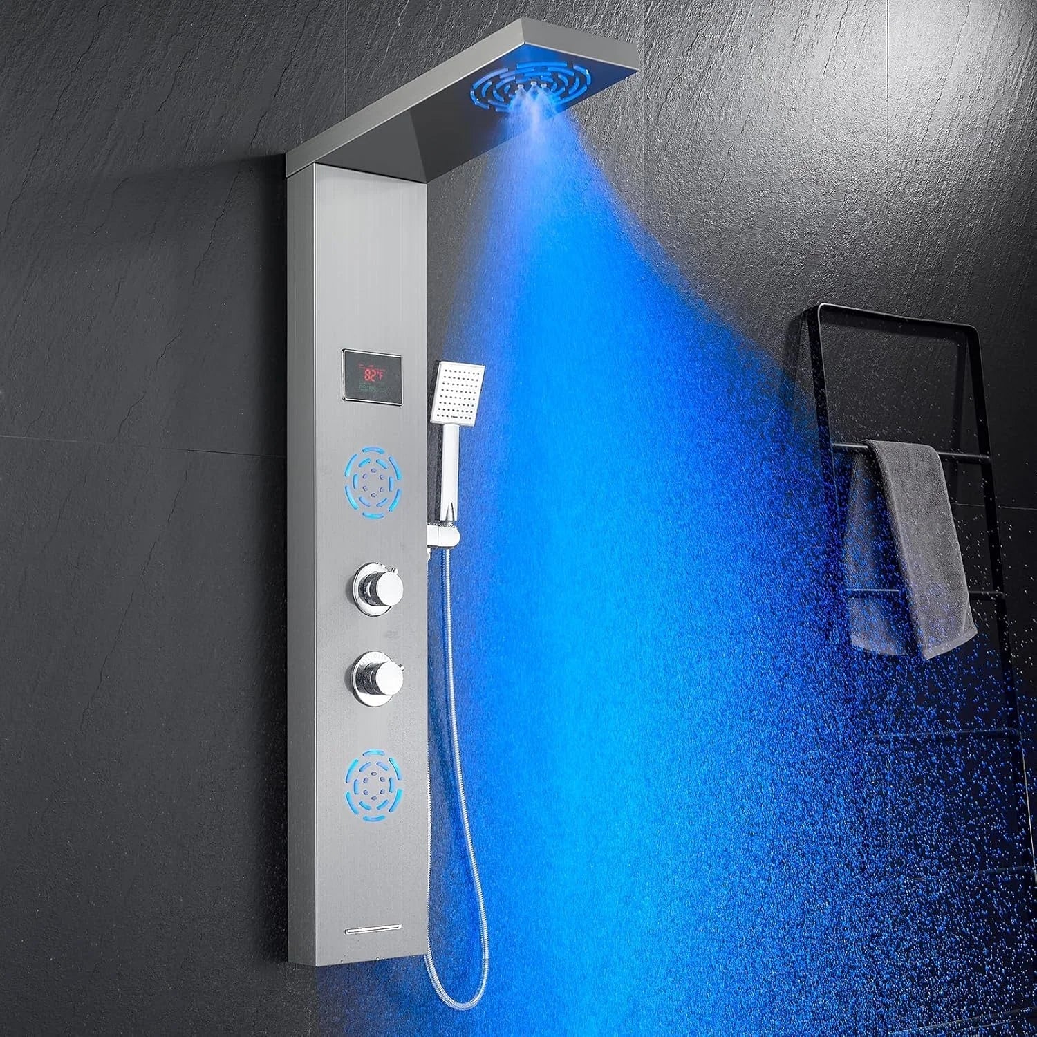 Colonne de Douche Hydromassante - Gris
