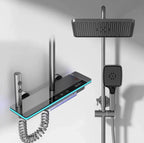 Colonne de Douche Thermostatique Affichage Digital - Gris