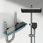 Colonne de Douche Thermostatique Affichage Digital - Gris