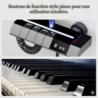 colonne de Douche Thermostatique avec Boutons Piano et Affichage Digital - Noir et gris