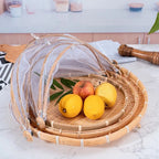 Corbeille à Fruits en Bambou avec Filet Anti - Mouches - 30CM