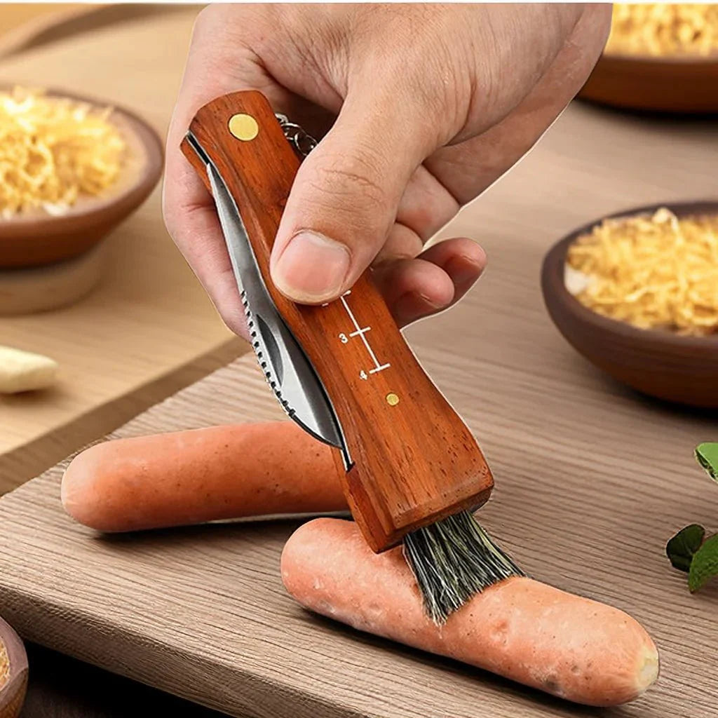 Couteau à Champignon avec Brosse - A