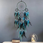 Décoration Murale Attrape - rêve Arbre de Vie et Pierres Turquoise - C