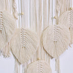 Décoration Murale Attrape Rêve Feuilles Style Scandinave - Marron