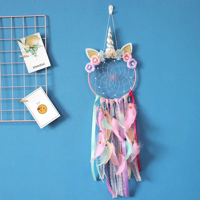 Décoration Murale Attrape - rêve Licorne Lumineux LED - F (Sans lumières)