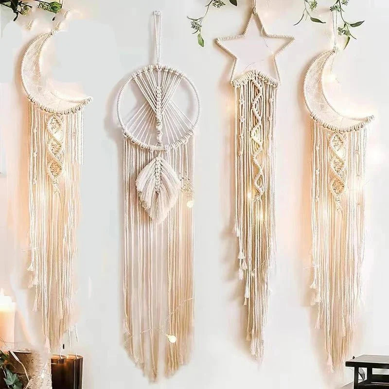 Décoration Murale Attrape - rêves Macramé - Étoile