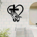 Décoration Murale Croix en Métal - A
