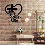 Décoration Murale Croix en Métal - A