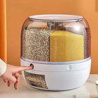 Distributeur de Céréales Pâtes et Riz Rotatif à 6 Compartiments -