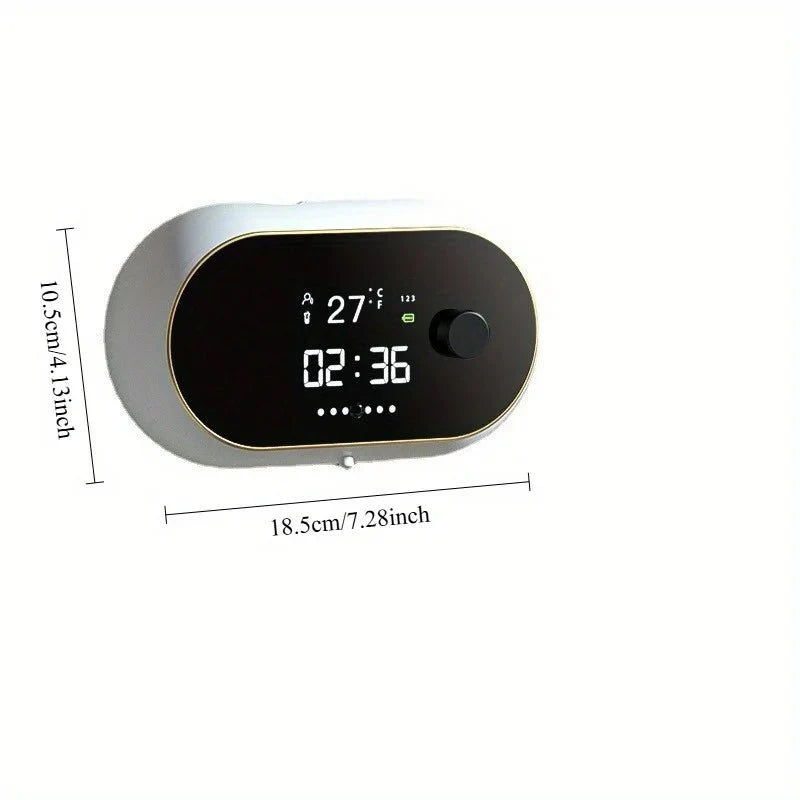 Distributeur Savon Automatique Mural avec Écran Digital - Blanc