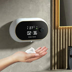 Distributeur Savon Automatique Mural avec Écran Digital - Blanc