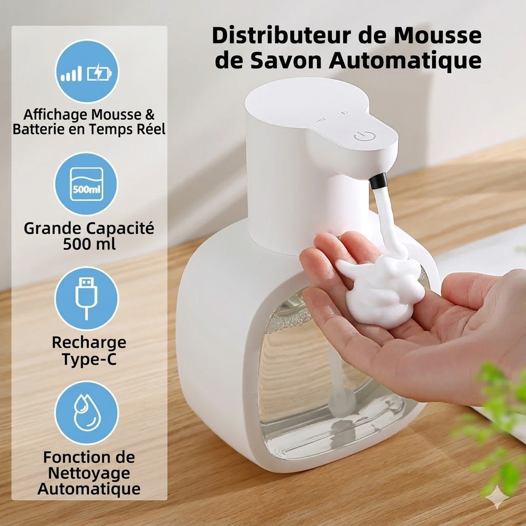 Distributeur Savon Électrique Salle de Bain - D
