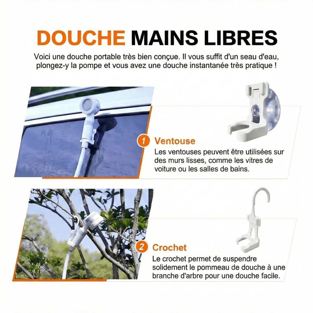 Douche Portable Camping Électrique -