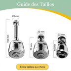 Douchette Flexible Orientable 360° pour Robinet - A